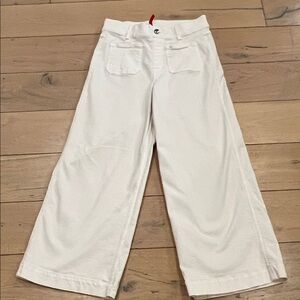 SPANX White Wide-Leg Pants
